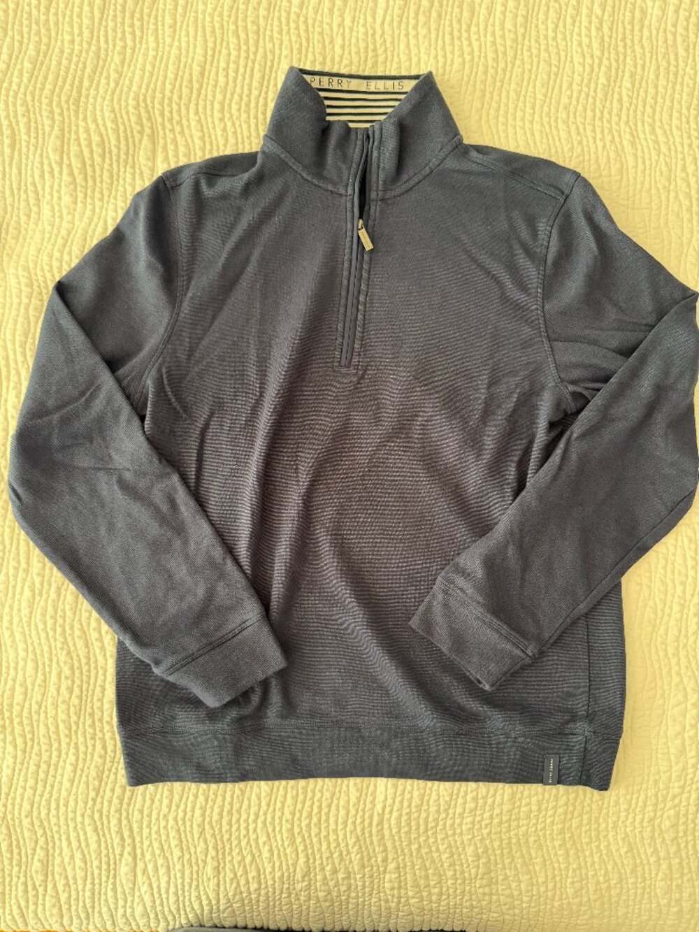 Perry Ellis Cotton Quarter Zip